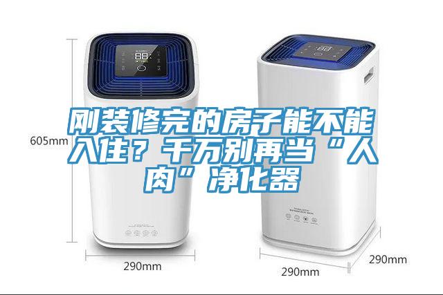 剛裝修完的房子能不能入??？千萬別再當“人肉”凈化器