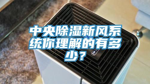 中央除濕新風(fēng)系統(tǒng)你理解的有多少？