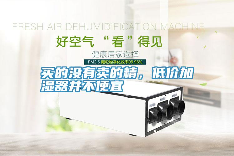 買的沒有賣的精，低價(jià)加濕器并不便宜