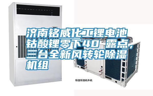 濟(jì)南銘威化工鋰電池鈷酸鋰零下40℃露點(diǎn)，三臺全新風(fēng)轉(zhuǎn)輪除濕機(jī)組