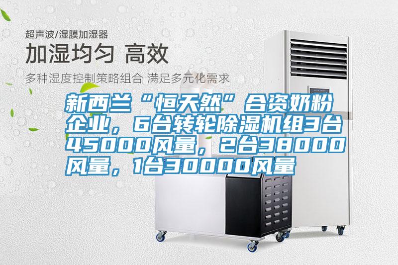 新西蘭“恒天然”合資奶粉企業(yè)，6臺轉輪除濕機組3臺45000風量，2臺38000風量，1臺30000風量