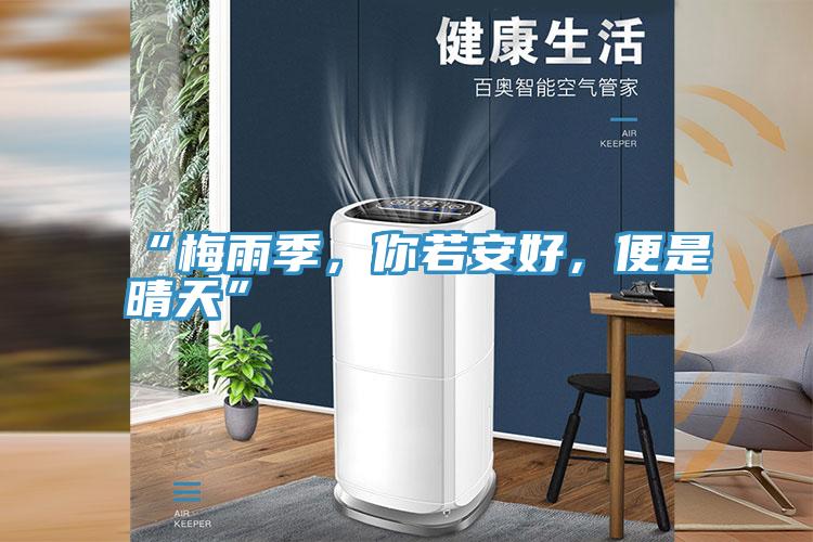 “梅雨季，你若安好，便是晴天”