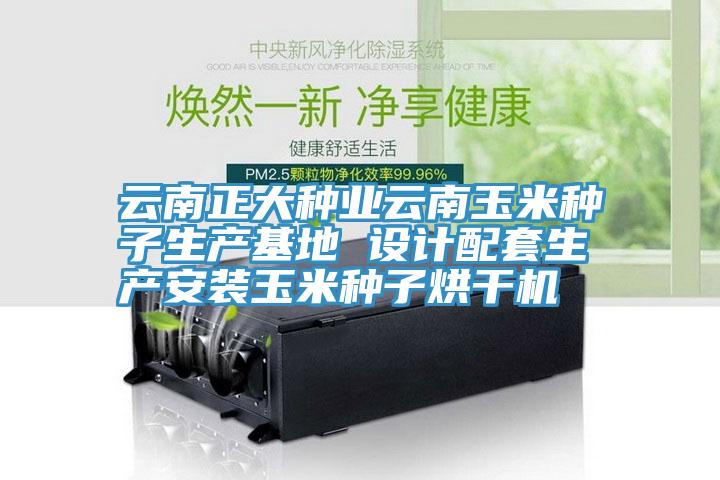 云南正大種業(yè)云南玉米種子生產(chǎn)基地 設(shè)計配套生產(chǎn)安裝玉米種子烘干機