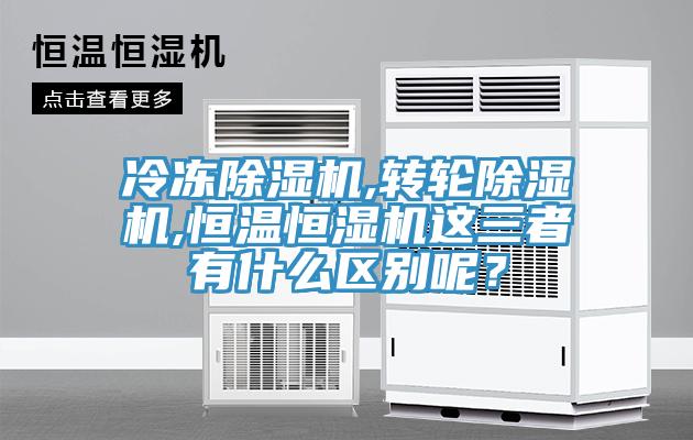 冷凍除濕機,轉(zhuǎn)輪除濕機,恒溫恒濕機這三者有什么區(qū)別呢？