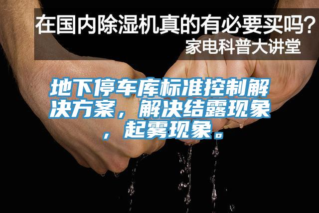 地下停車庫標(biāo)準(zhǔn)控制解決方案，解決結(jié)露現(xiàn)象，起霧現(xiàn)象。