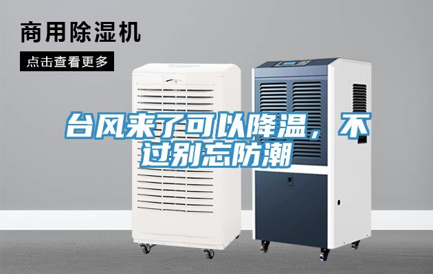 臺(tái)風(fēng)來(lái)了可以降溫，不過(guò)別忘防潮