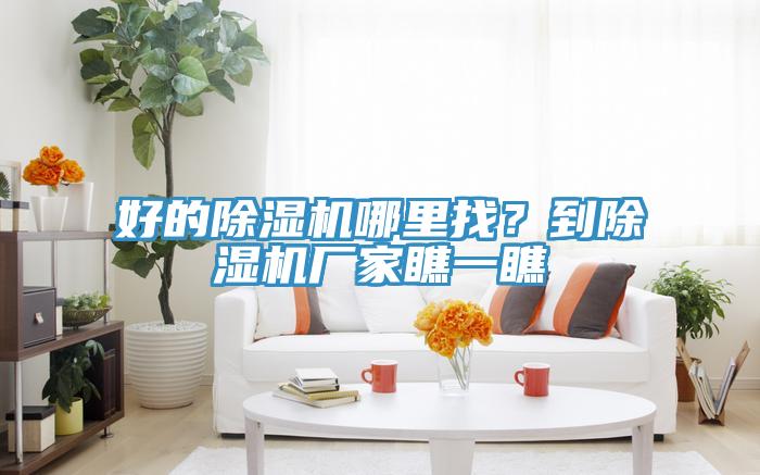 好的除濕機(jī)哪里找？到除濕機(jī)廠家瞧一瞧