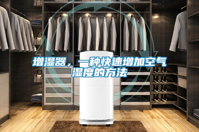 增濕器，一種快速增加空氣濕度的方法