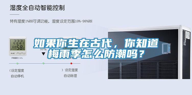 如果你生在古代，你知道梅雨季怎么防潮嗎？