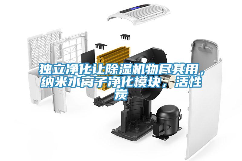 獨立凈化讓除濕機(jī)物盡其用，納米水離子凈化模塊，活性炭