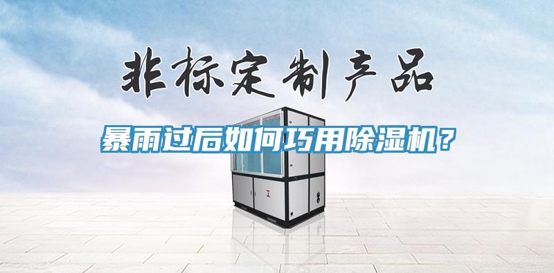 暴雨過后如何巧用除濕機(jī)？
