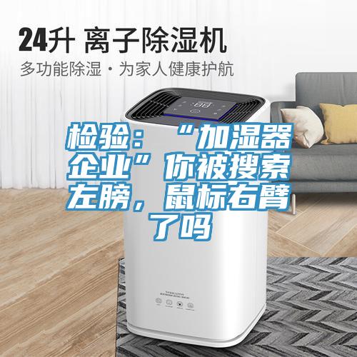 檢驗(yàn)：“加濕器企業(yè)”你被搜索左膀，鼠標(biāo)右臂了嗎