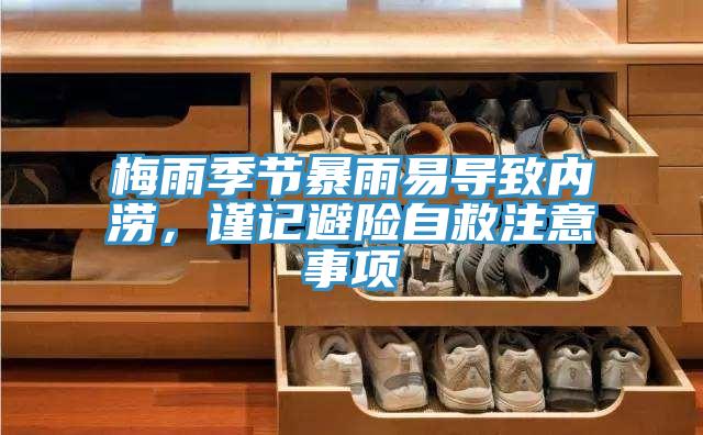 梅雨季節(jié)暴雨易導(dǎo)致內(nèi)澇，謹記避險自救注意事項