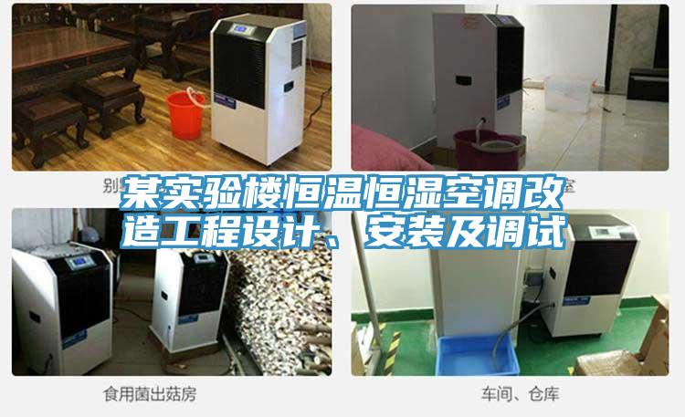某實(shí)驗(yàn)樓恒溫恒濕空調(diào)改造工程設(shè)計(jì)、安裝及調(diào)試