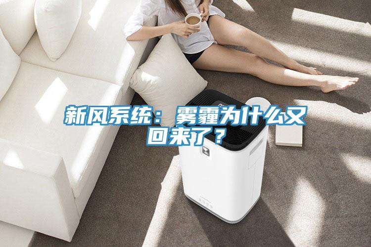 新風系統(tǒng)：霧霾為什么又回來了？