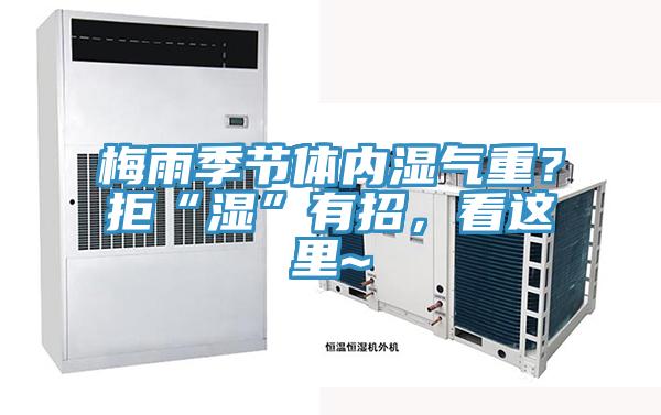 梅雨季節(jié)體內(nèi)濕氣重？拒“濕”有招，看這里~