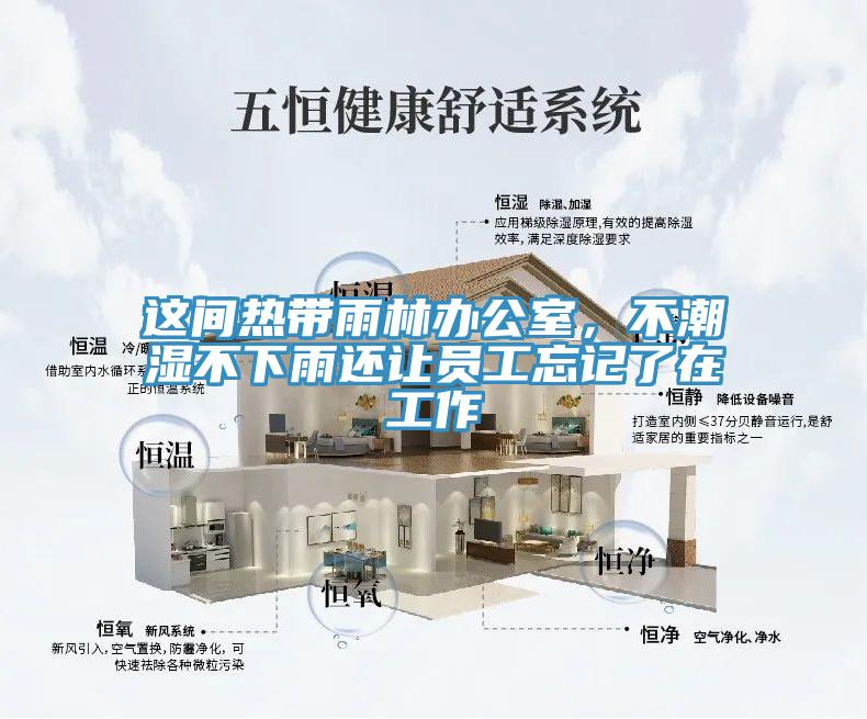 這間熱帶雨林辦公室，不潮濕不下雨還讓員工忘記了在工作