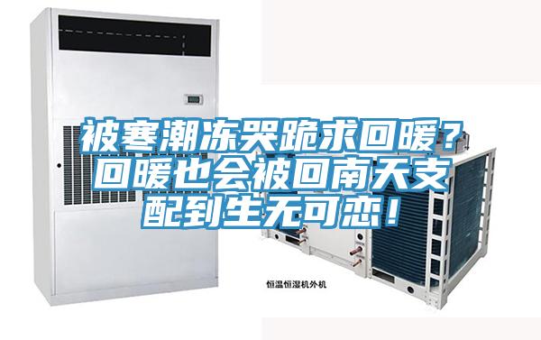 被寒潮凍哭跪求回暖？回暖也會(huì)被回南天支配到生無可戀！