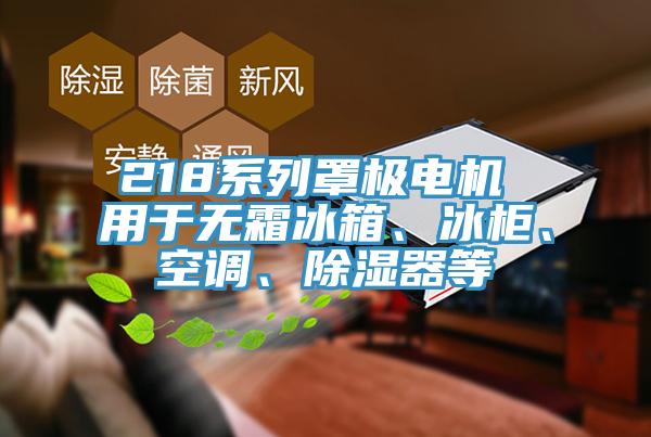 218系列罩極電機(jī) 用于無霜冰箱、冰柜、空調(diào)、除濕器等