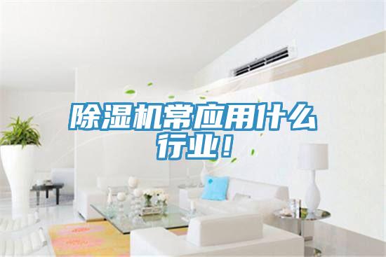除濕機(jī)常應(yīng)用什么行業(yè)！