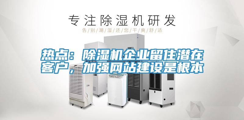 熱點(diǎn)：除濕機(jī)企業(yè)留住潛在客戶(hù)，加強(qiáng)網(wǎng)站建設(shè)是根本