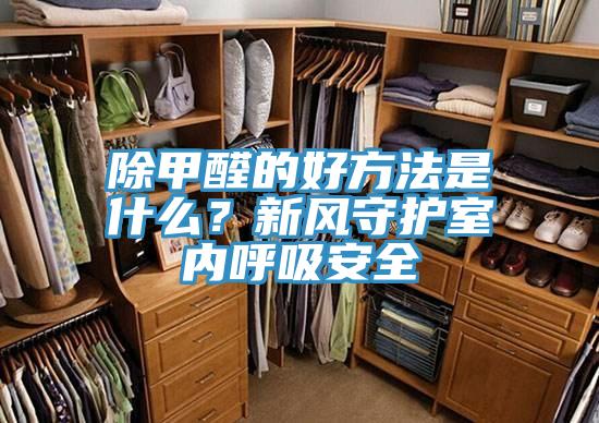 除甲醛的好方法是什么？新風守護室內呼吸安全