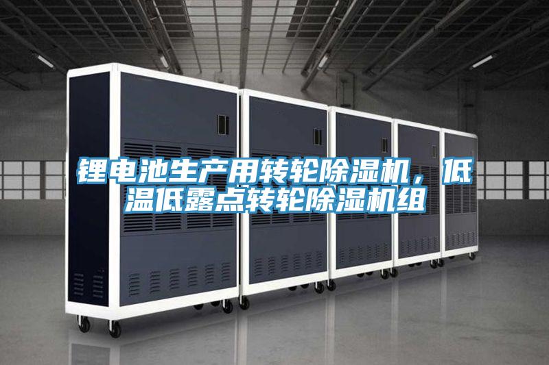 鋰電池生產用轉輪除濕機，低溫低露點轉輪除濕機組