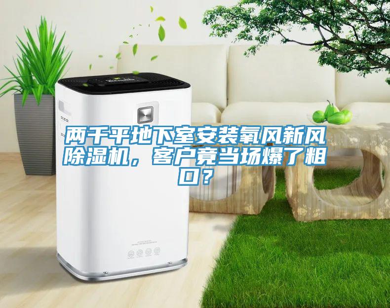兩千平地下室安裝氧風(fēng)新風(fēng)除濕機(jī)，客戶竟當(dāng)場(chǎng)爆了粗口？