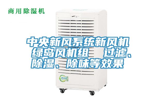 中央新風(fēng)系統(tǒng)新風(fēng)機(jī) 綠島風(fēng)機(jī)組  過濾、除濕、除味等效果