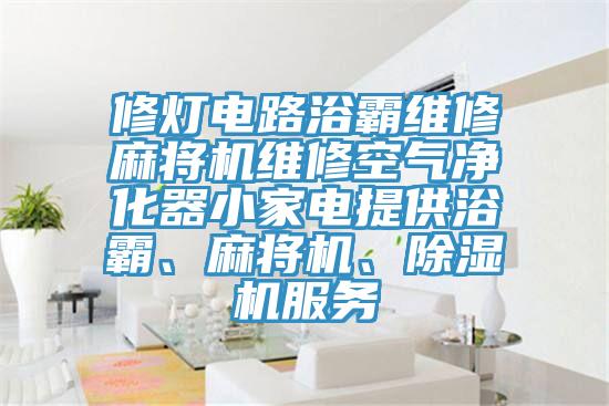 修燈電路浴霸維修麻將機維修空氣凈化器小家電提供浴霸、麻將機、除濕機服務(wù)