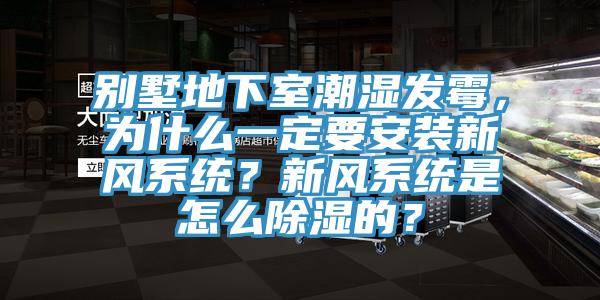 別墅地下室潮濕發(fā)霉，為什么一定要安裝新風(fēng)系統(tǒng)？新風(fēng)系統(tǒng)是怎么除濕的？