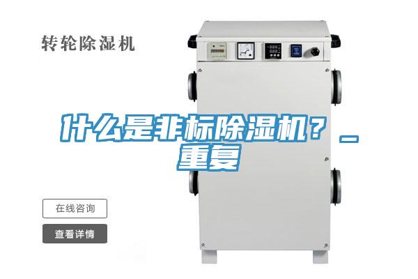 什么是非標除濕機？_重復