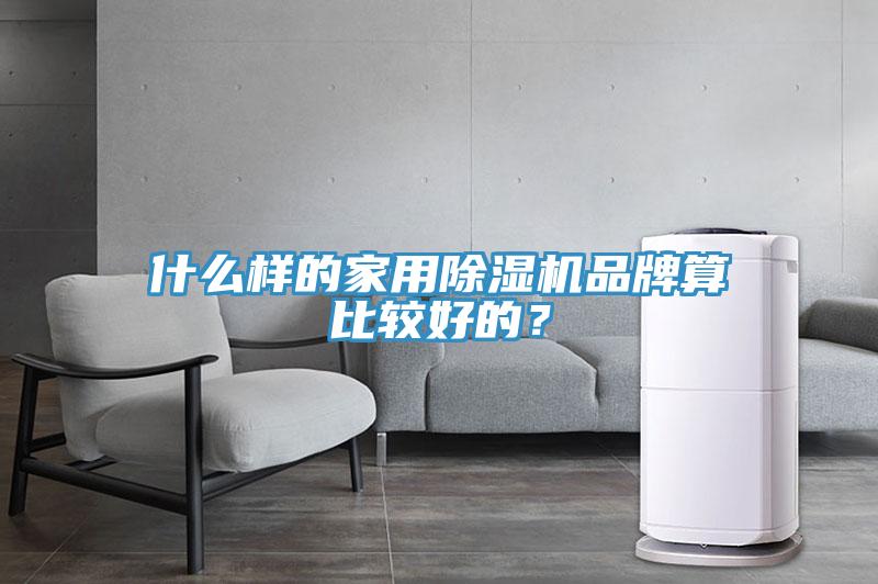 什么樣的家用除濕機品牌算比較好的？