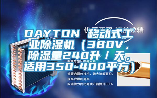 DAYTON 移動式工業(yè)除濕機(jī)（380V，除濕量240升／天，適用350-400平方）