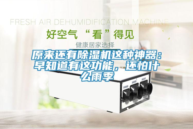 原來還有除濕機(jī)這種神器：早知道有這功能，還怕什么雨季