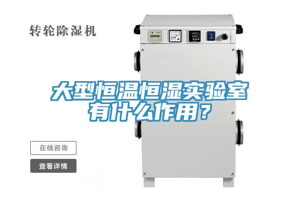 大型恒溫恒濕實驗室有什么作用？