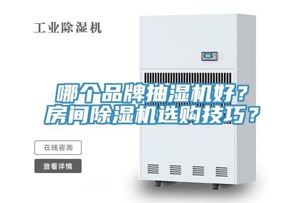 哪個品牌抽濕機好？房間除濕機選購技巧？