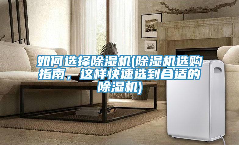 如何選擇除濕機(jī)(除濕機(jī)選購指南，這樣快速選到合適的除濕機(jī))