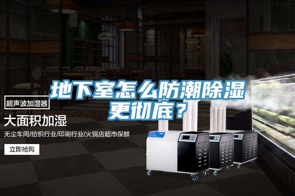 地下室怎么防潮除濕更徹底？