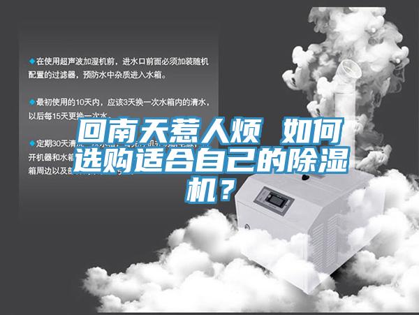 回南天惹人煩 如何選購(gòu)適合自己的除濕機(jī)？