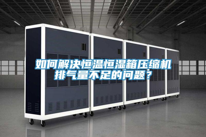 如何解決恒溫恒濕箱壓縮機排氣量不足的問題？