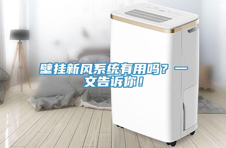 壁掛新風系統(tǒng)有用嗎？一文告訴你！