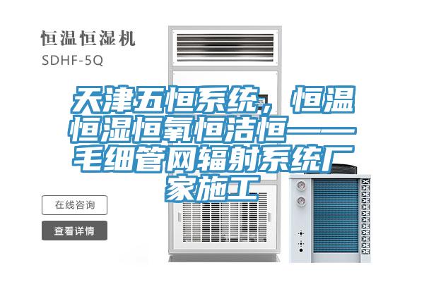 天津五恒系統(tǒng)，恒溫恒濕恒氧恒潔恒——毛細(xì)管網(wǎng)輻射系統(tǒng)廠家施工