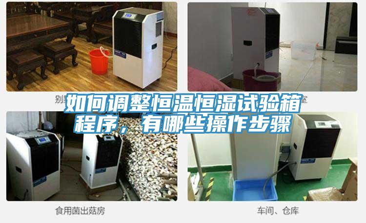 如何調整恒溫恒濕試驗箱程序，有哪些操作步驟