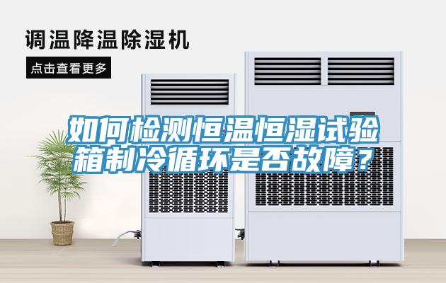 如何檢測恒溫恒濕試驗箱制冷循環(huán)是否故障？