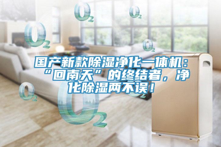 國產(chǎn)新款除濕凈化一體機：“回南天”的終結(jié)者，凈化除濕兩不誤！