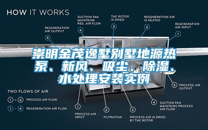 崇明金茂逸墅別墅地源熱泵、新風、吸塵、除濕、水處理安裝實例