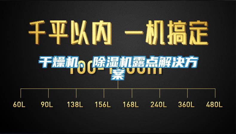 干燥機(jī)、除濕機(jī)露點(diǎn)解決方案