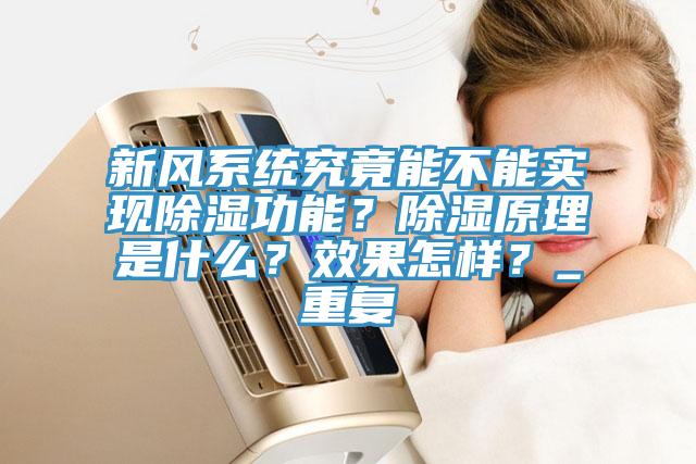 新風(fēng)系統(tǒng)究竟能不能實現(xiàn)除濕功能？除濕原理是什么？效果怎樣？_重復(fù)