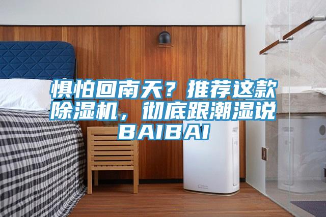 懼怕回南天？推薦這款除濕機，徹底跟潮濕說BAIBAI